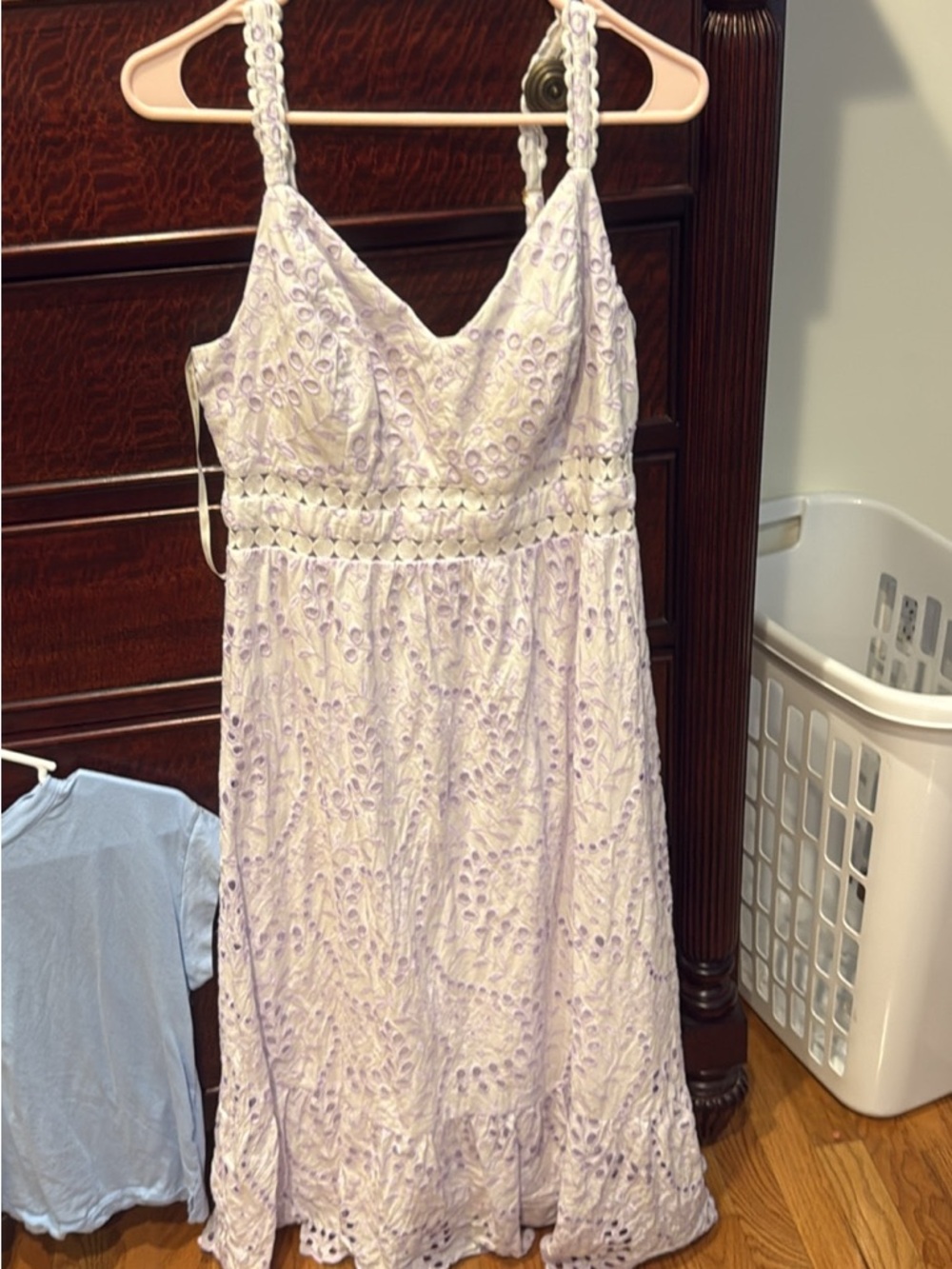 Lilly Pulitzer Lavender Eyelet Maxi Dress